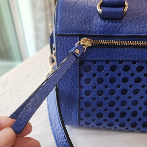 Kate Spade Perri Lane Bubbles Delaney Leather Crossbody Satchel - Picture 15 of 16